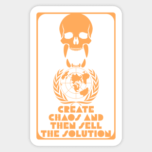 chaos sowing organizations Sticker